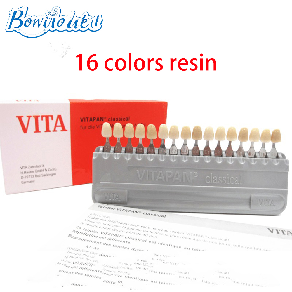 Teeth Whitening Shade Guide - VITA 16 Farben Zahnfarbskala Zahnaufhellungs- und