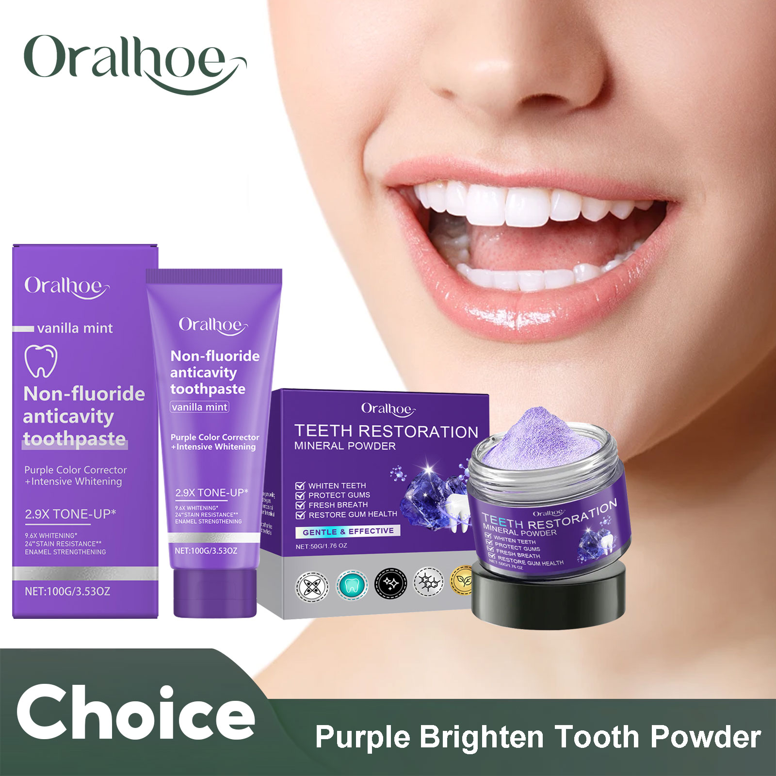 Teeth Whitening Singapore - Teeth Restoration Mineral Powder Teeth Whitening