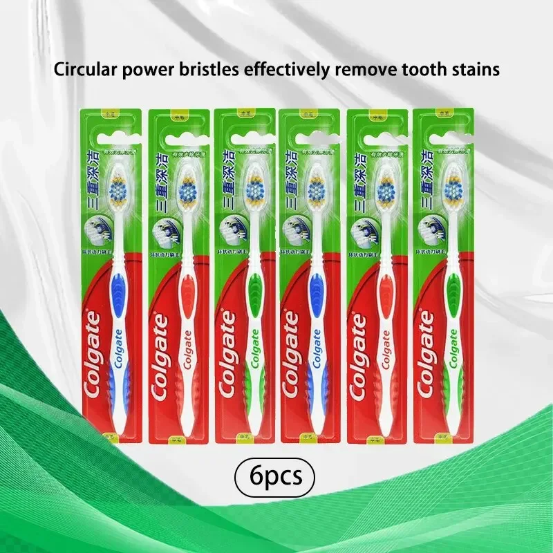 Colgate Whitening Teeth - Clogate-Erwachsenen-Zahnbürste mit weichen Borsten, zum Aufhellen,