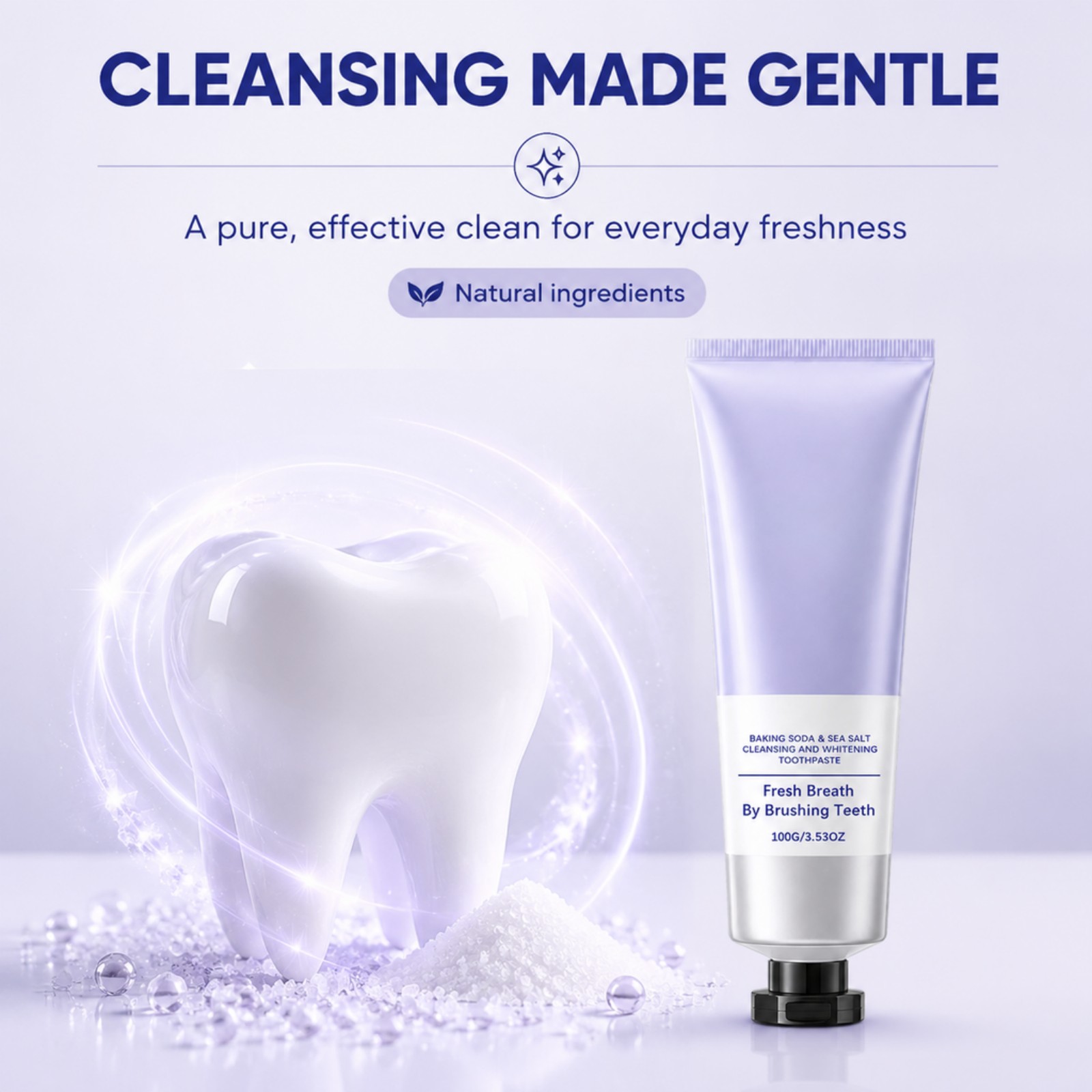 Backpulver-Meersalz-Zahnpasta  – Teeth Whitening Baking Soda Bewertung und Preis