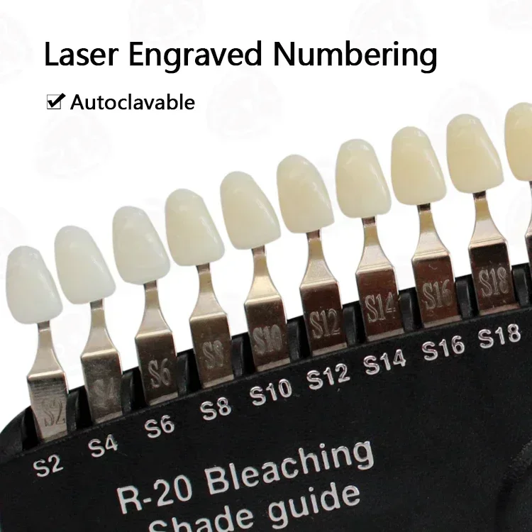 Professionelle Zahnaufhellung, – Teeth Whitening Shade Guide Bewertung und Preis