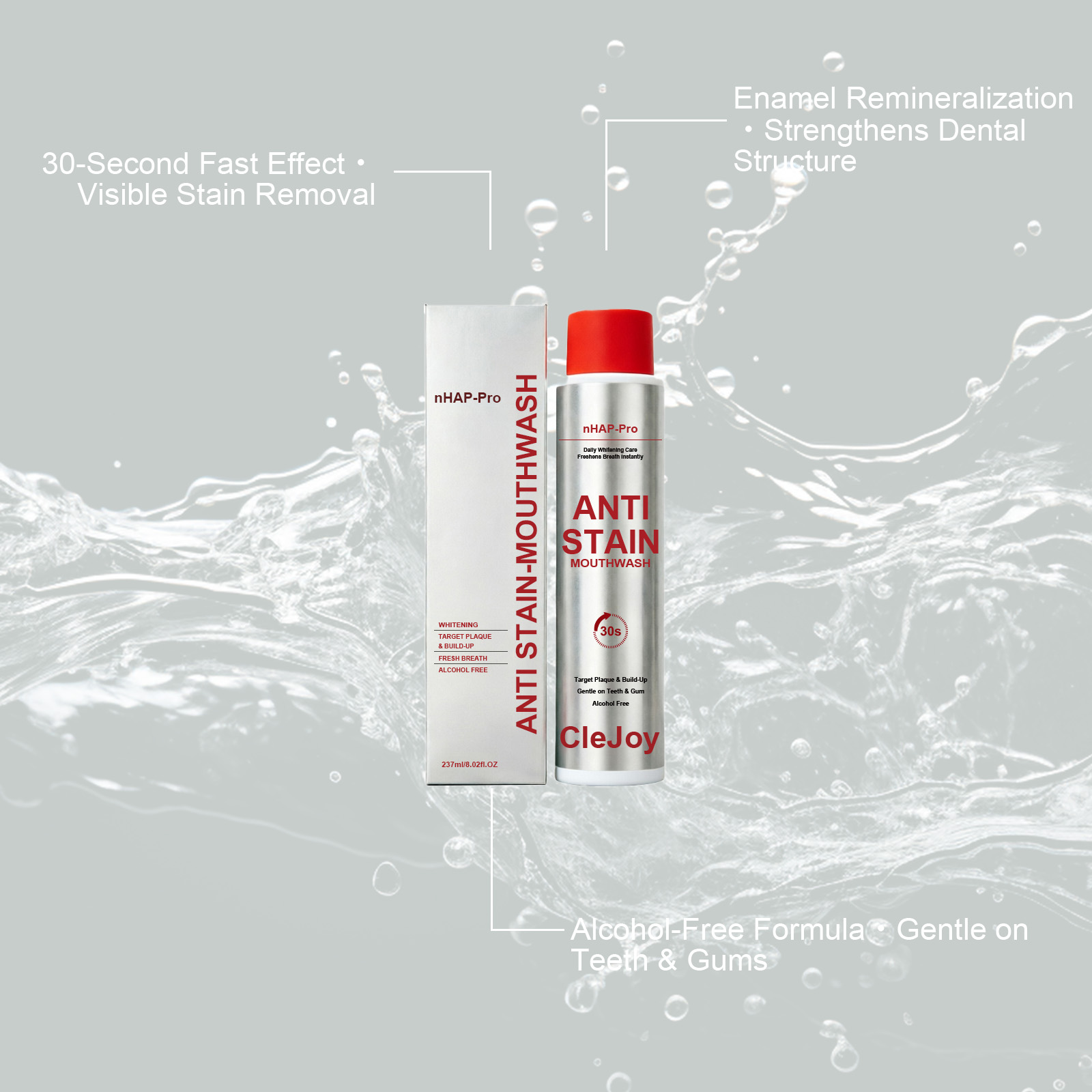 CleJoy Anti-Flecken-Mundspülun – Teeth Whitening Natural Bewertung und Preis