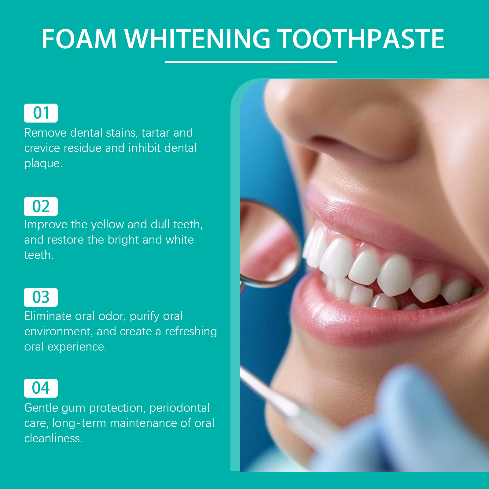 Zahnaufhellender Schaum-Zahnpa – Teeth Whitening Natural Bewertung und Preis