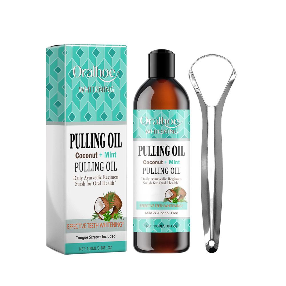 Kokosnuss-Minze-Ziehöl, Mundwa – Teeth Whitening Oil Pulling Bewertung und Preis