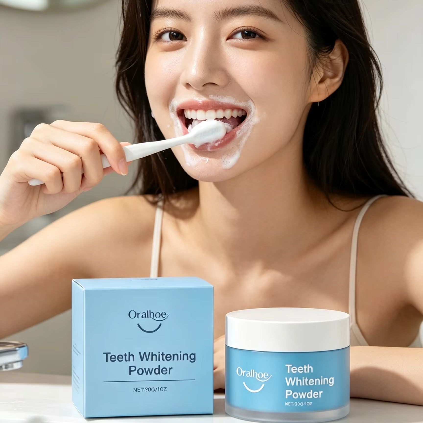 Oralhoe Zahnpulver zum Zähnepu – Teeth Whitening Singapore Bewertung und Preis