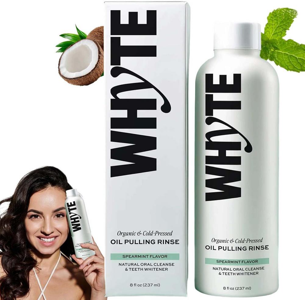 WHYTE Bio-Kaltpressöl zum Ölen – Teeth Whitening Oil Pulling Bewertung und Preis