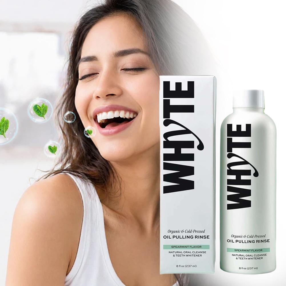 WHYTE Bio-Kaltpressöl zum Ölen – Teeth Whitening Oil Pulling Bewertung und Preis