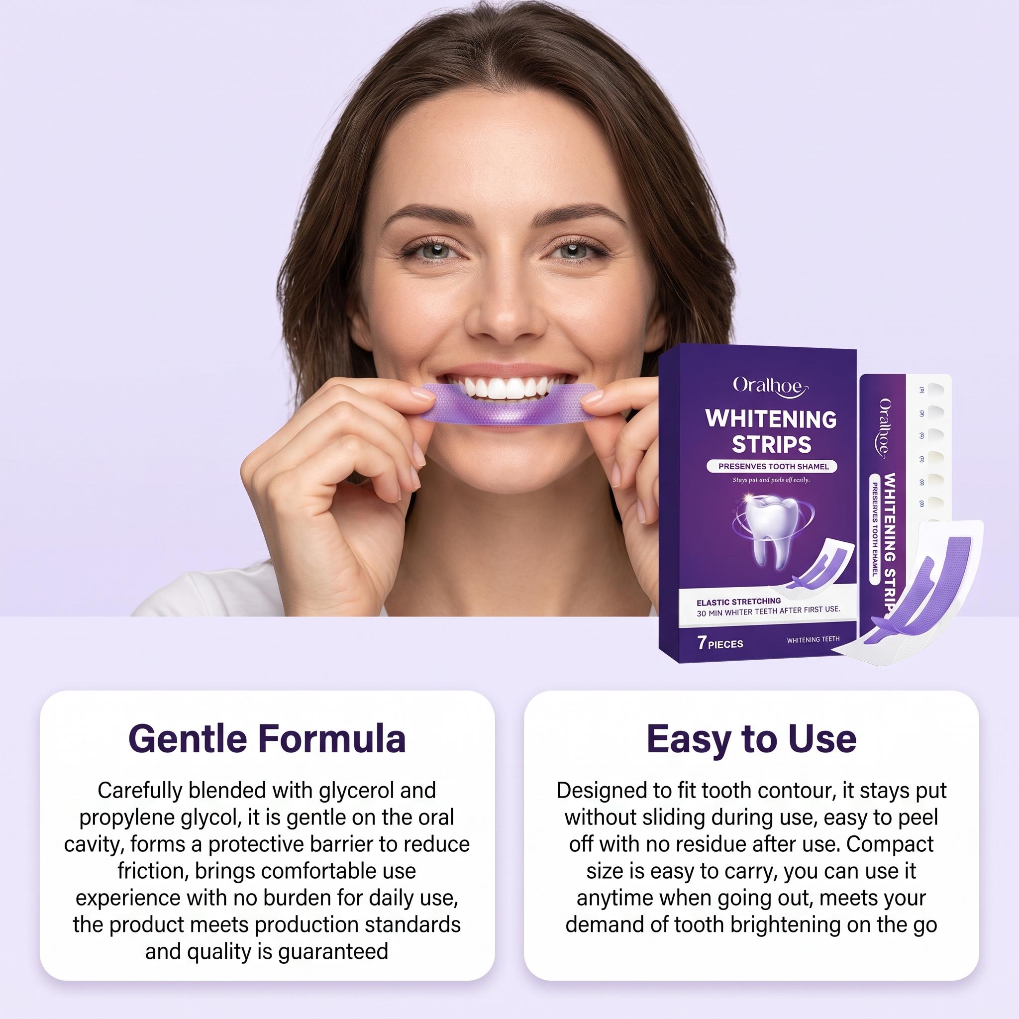 Lila Zahnaufhellungsstreifen S – Teeth Whitening Shade Guide Bewertung und Preis